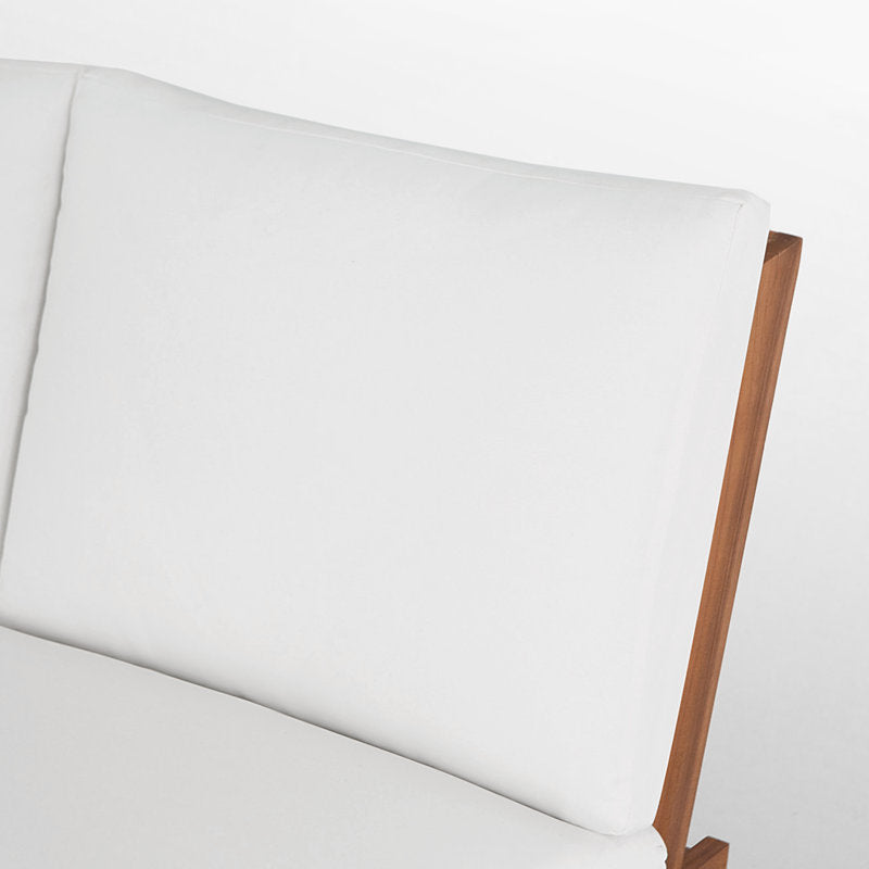 Minimalist teak wood indoor sofa