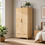 teak wood wardrobe modern bedroom furniture