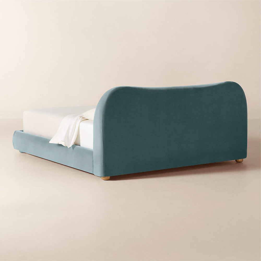 Modern designer teal bed for bedroom