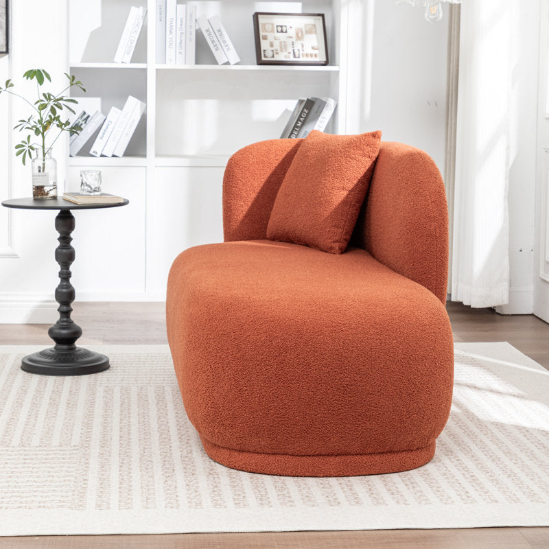 Modern upholstered lounge sofa with cushion