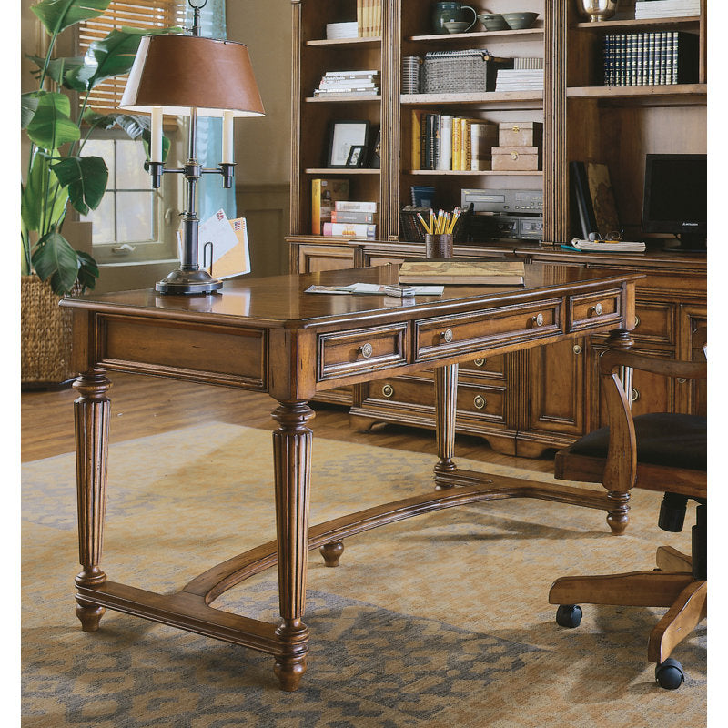 Traditional wooden study table crafted from premium solid teak wood