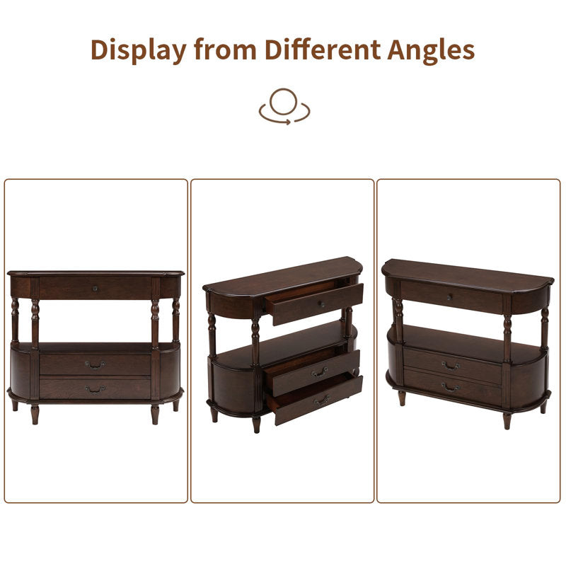 Vintage style console table for home decor