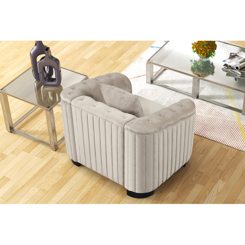 Modern classic beige sofa set