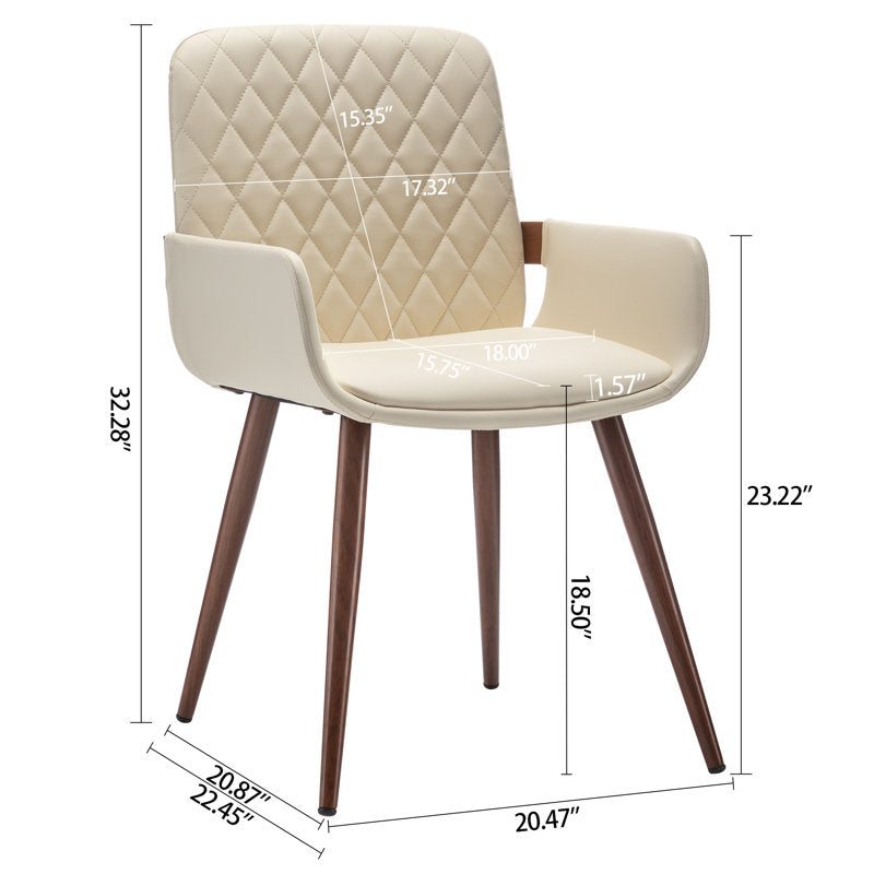 Modern walnut finish dining table furniture set
