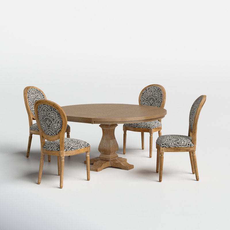 Modern teak wood dining table for home dining room