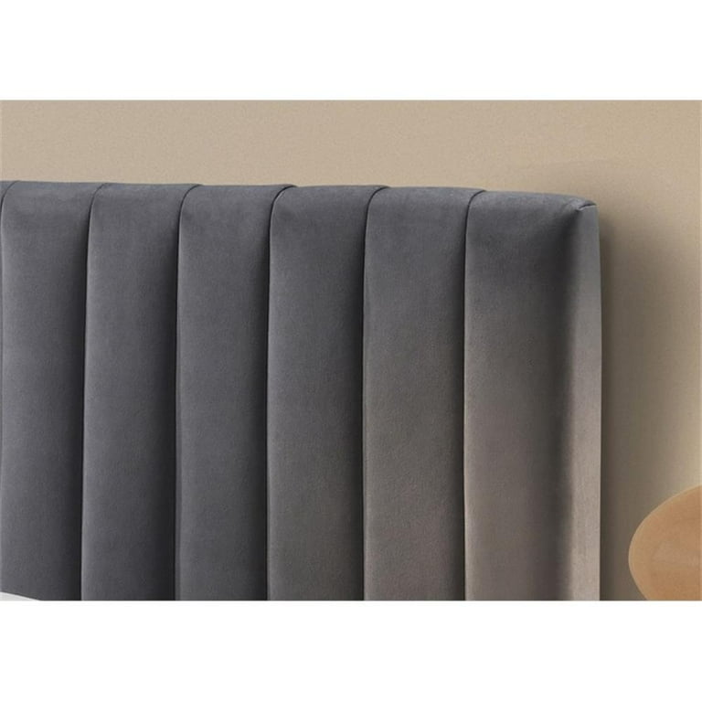 teak wood bed frame with upholstered headboard