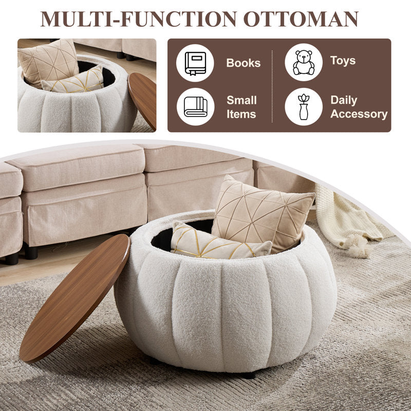 Modern living room ottoman coffee table by Sky Rise Decor