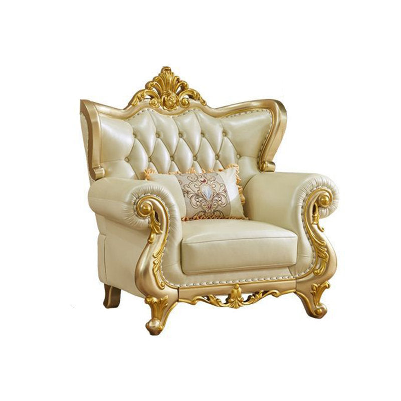 Handcrafted Teak Wood Luxury Accent Chair