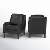 Solid teak wood upholstered armchair for living room