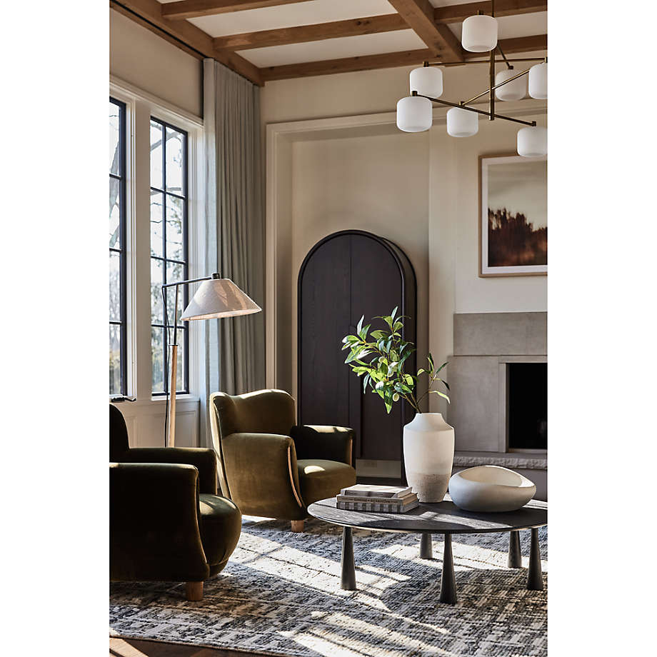 Contemporary teak wood armchair for modern interiors