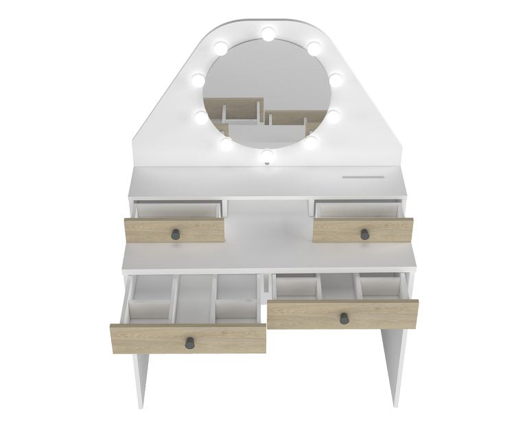 contemporary dressing table with lights