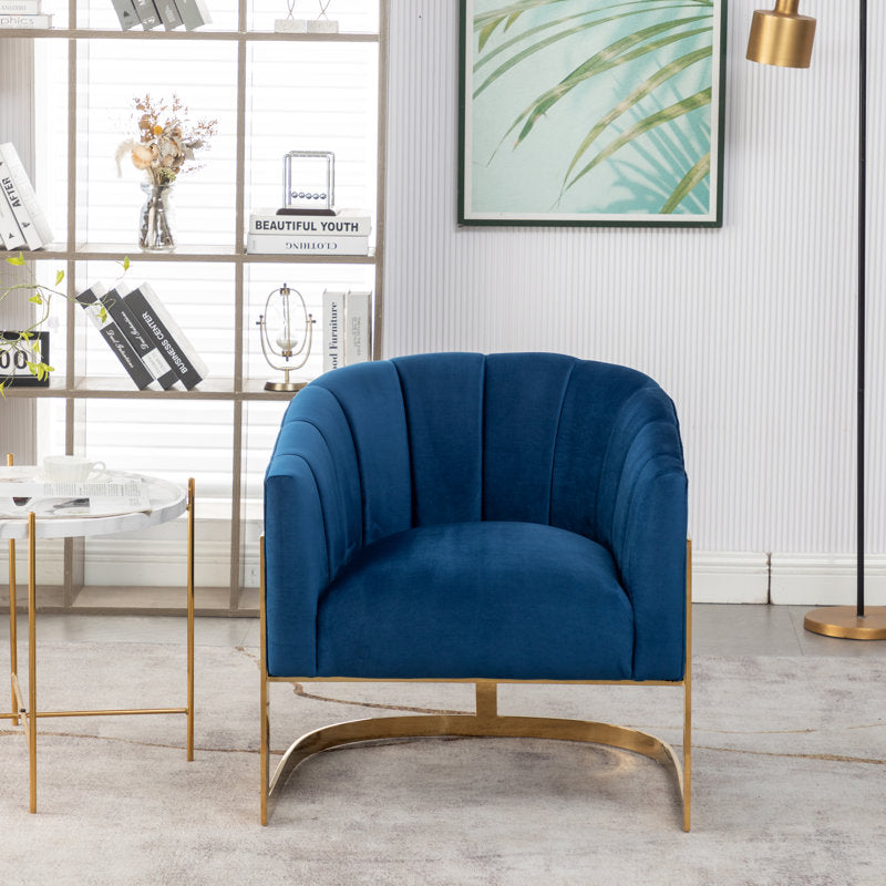 blue sofa set with armchairs modern design