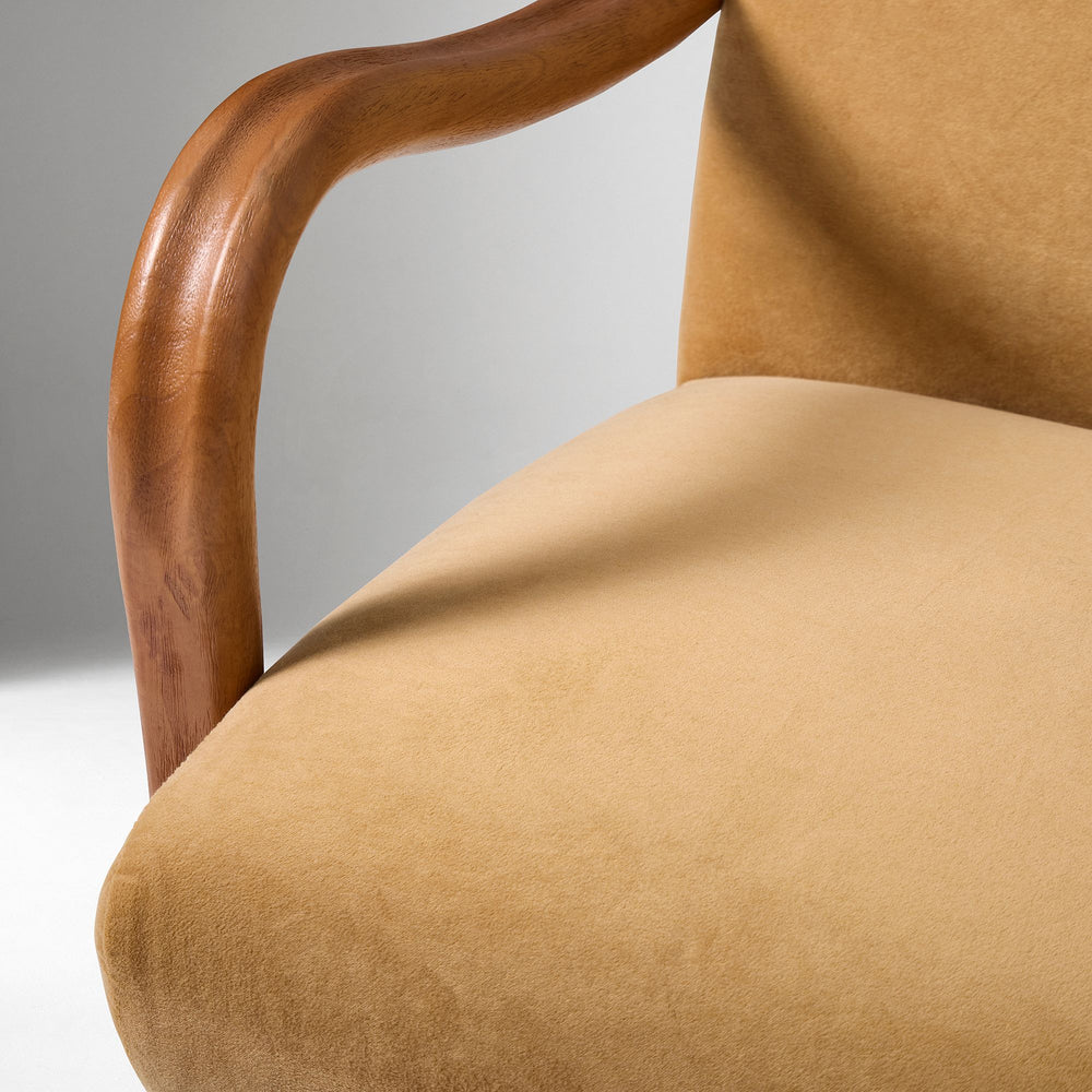 Contemporary wooden lounge chair by Sky Rise Decor Furniture