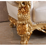 Luxury palace style throne chair handcrafted in teak wood