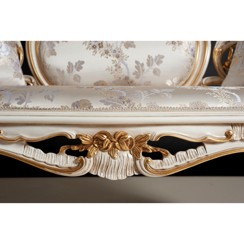 Premium handcrafted teak wood royal sofa by Sky Rise Decor