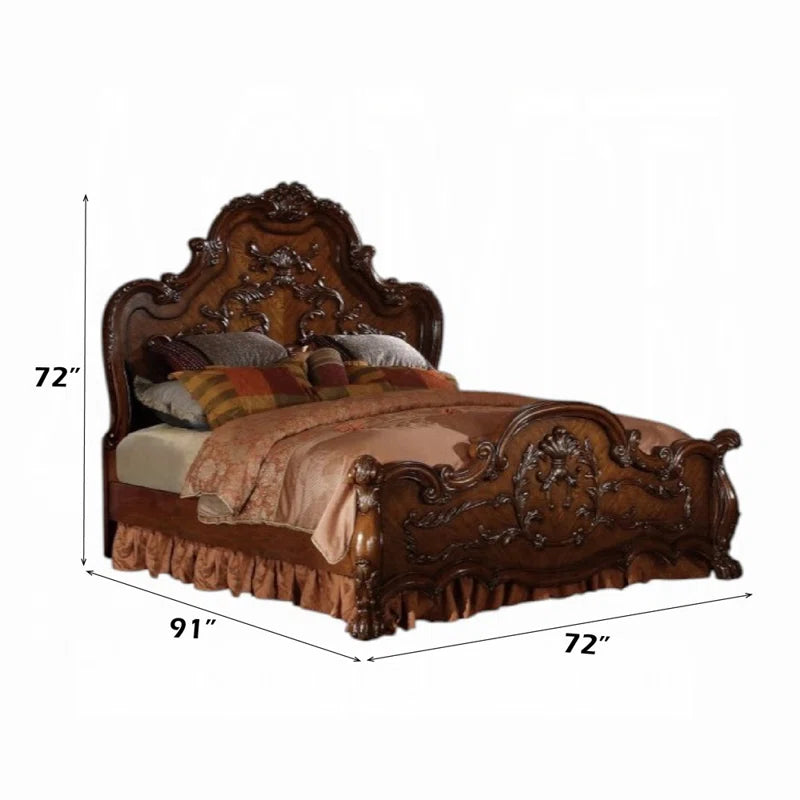 Royal antique wooden bed design