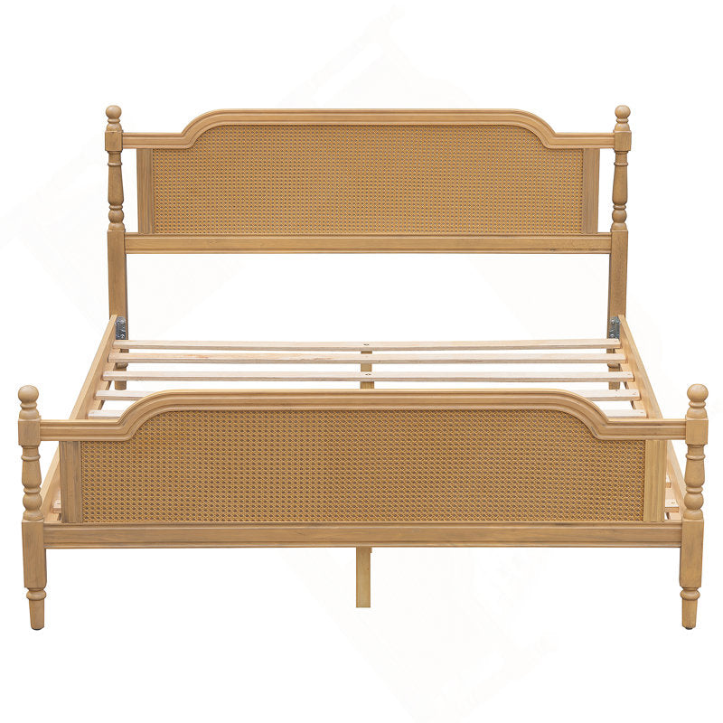 natural wood bedroom furniture bed