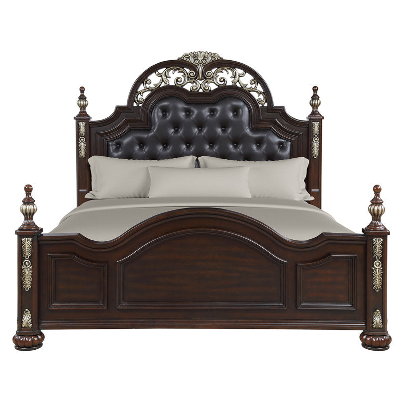 Premium handcrafted teak wood king size bed