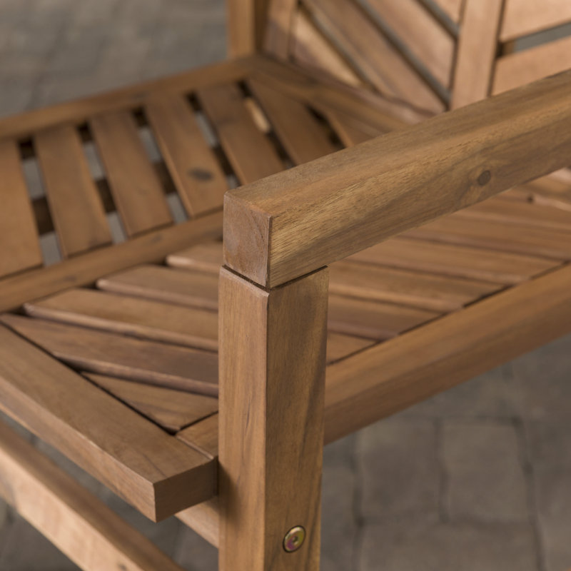 Outdoor wooden armchair furniture