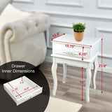Classic wooden bedside table for bedroom decor
