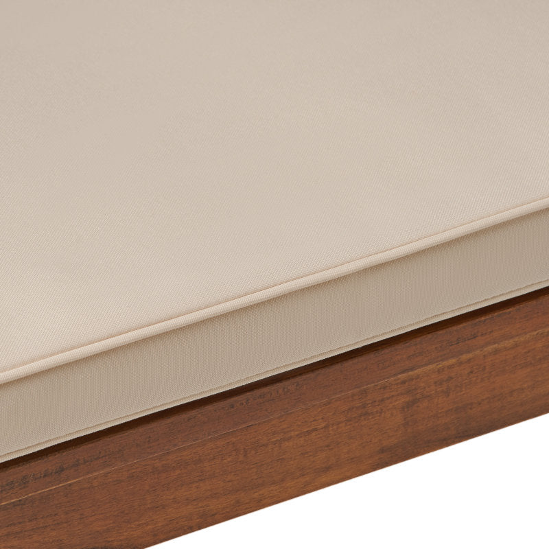 Entryway teak wood seating bench