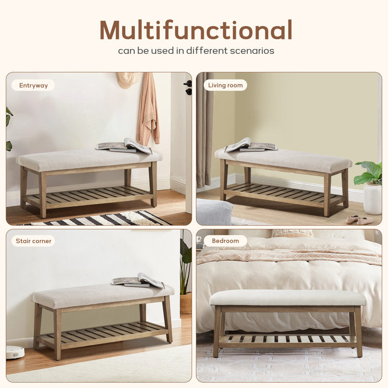 Premium teak wood bench for home entrance