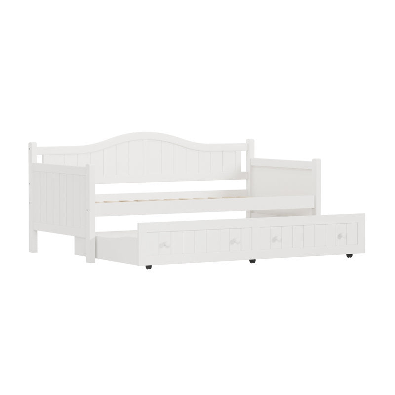 Premium white daybed with drawers.