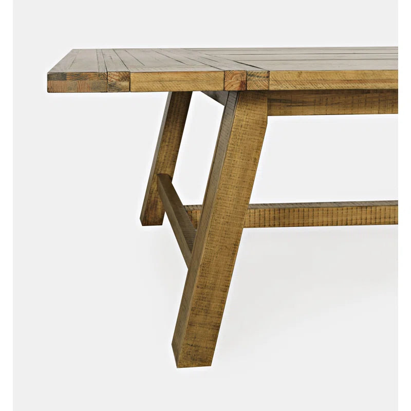 Contemporary rustic dining furniture setup