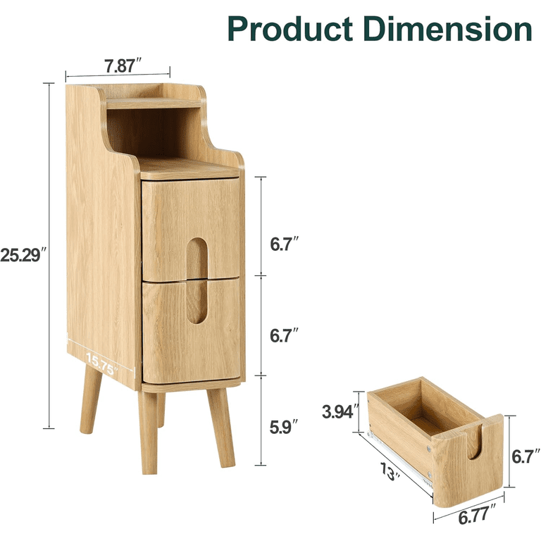 Elegant wooden cabinet with storage
