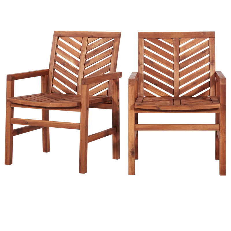 Premium teak wood patio chair set