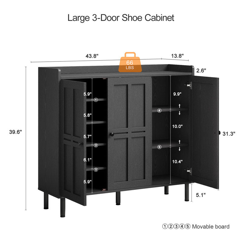 Luxury shoe storage cabinet for home entrance