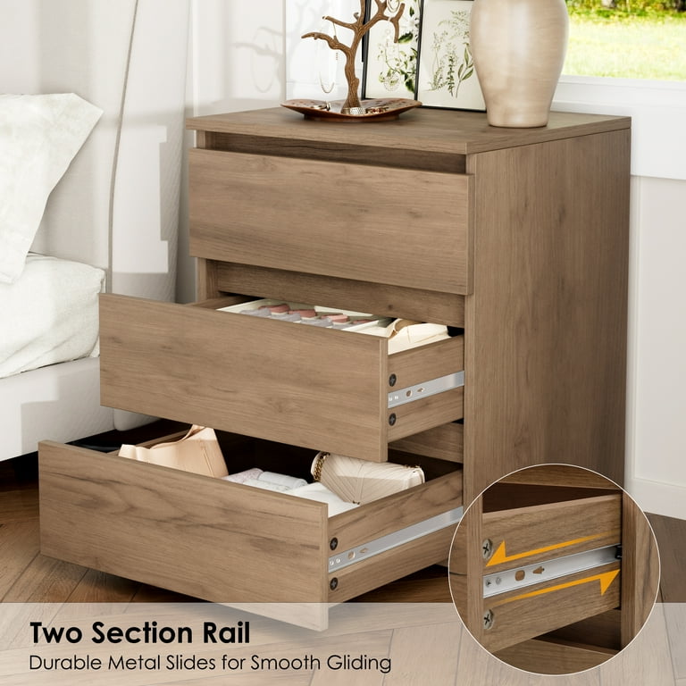 Compact wooden chest of drawers modern design
